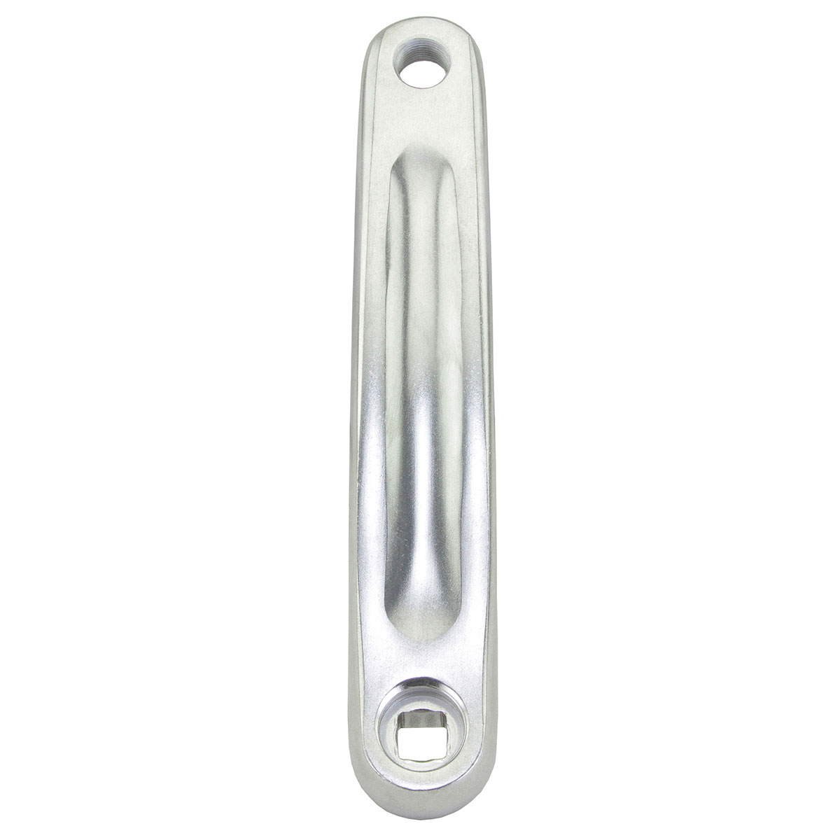 Alloy Left Crank Arm 175mm Horizontal Square Design Chrome.